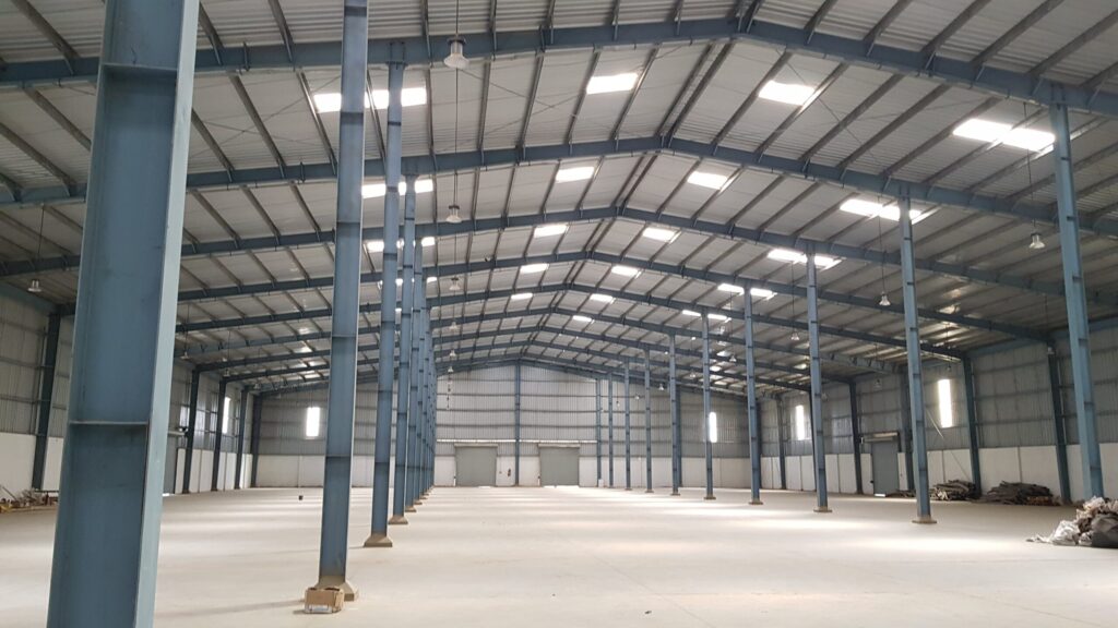 indoor view of a PEB warehouse